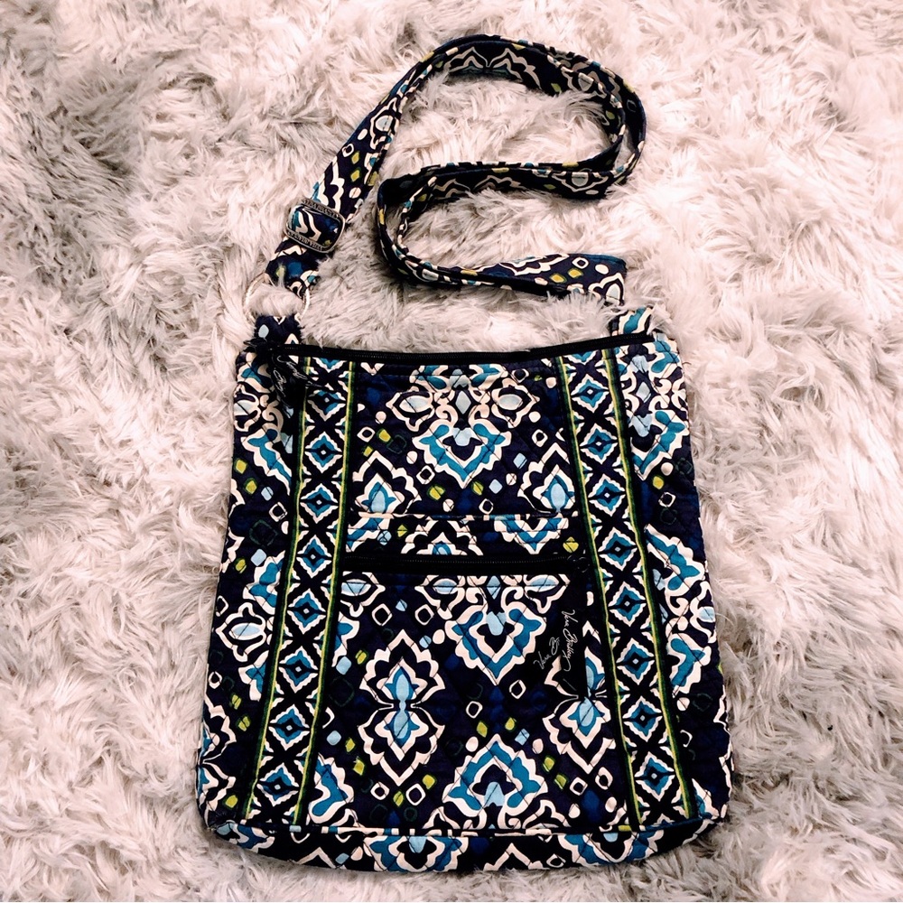 Vera Bradley Crossbody Hipster Dark Blue/Navy Blue Pattern